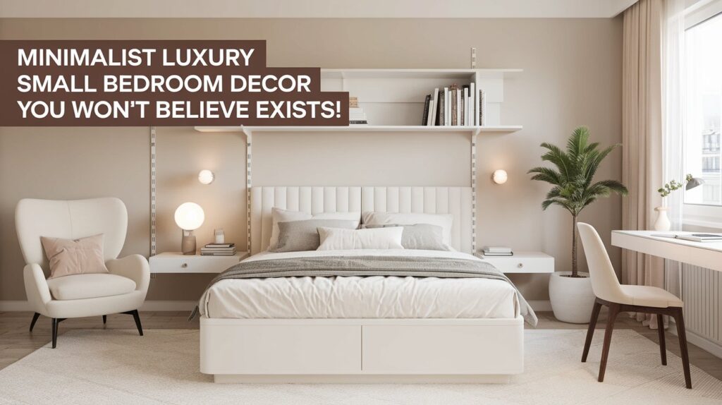 Minimalist luxury small bedroom decor