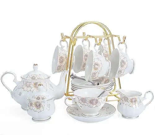 Elegant Porcelain Tea Set